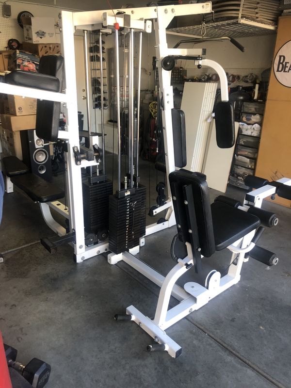 Life fitness strength 8500 3 stack multi Gym 4 stations press arm is