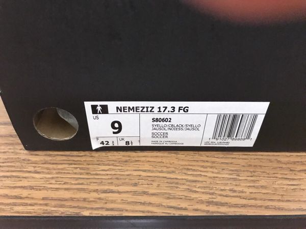 Nemeziz 17.3 FG Soccer cleats ( size 9 men) for Sale in ...