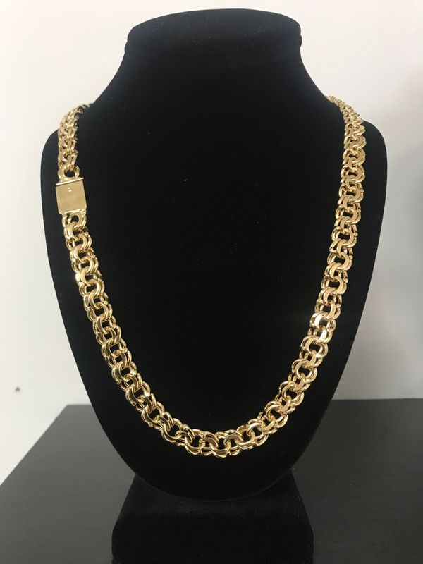 18k Gold filled Tejido chino link chain for Sale in Houston, TX - OfferUp