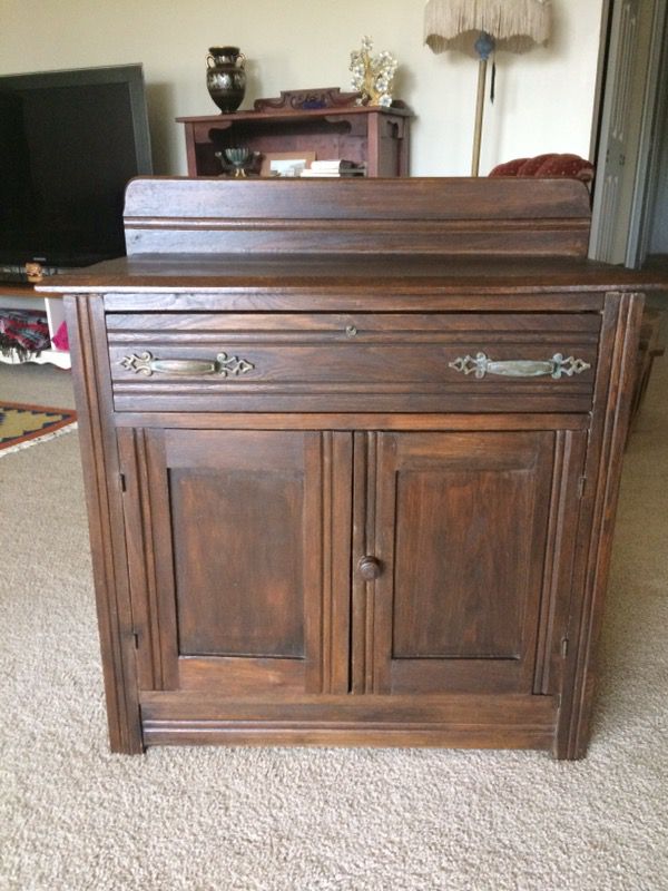 1870 antique dresser/wash stand /storage cabinet for Sale in Redmond ...