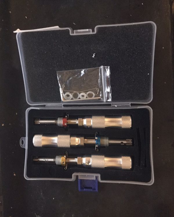 New Klom Tubular lock pick set for vending machines 7.0mm, 7.5mm & 7.8mm for Sale in Diamond Bar