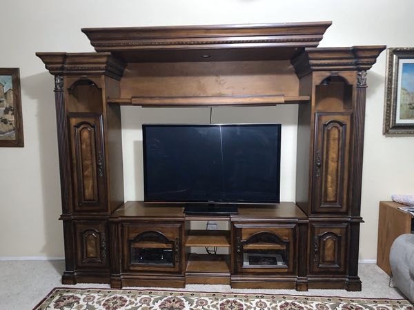 Amazing Quality Black Walnut Entertainment center for Sale in ...