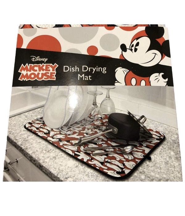 Disney Mickey Mouse kitchen dish drying mat 16x18 NEW for Sale in