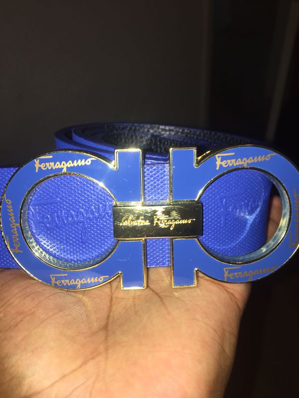 Blue and gold ferragamo belt for Sale in Orlando, FL - OfferUp