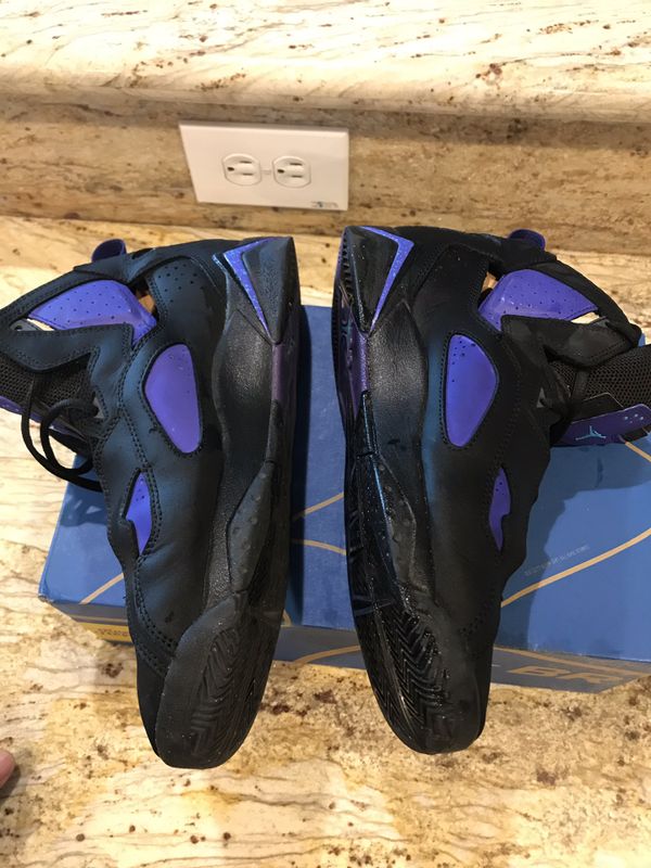 Jordan True Flight Black Purple Basketball Shoes BG Sz 7Y (343795 047 ...