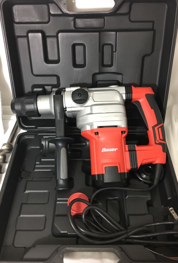 Bauer 19/16” SDS MaxType Pro Rotary Hammer and 1 1/2” SDS Max Drill