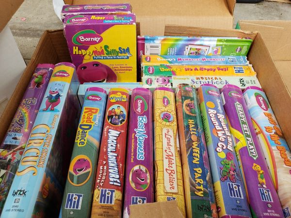 Barney VHS Lot Tapes