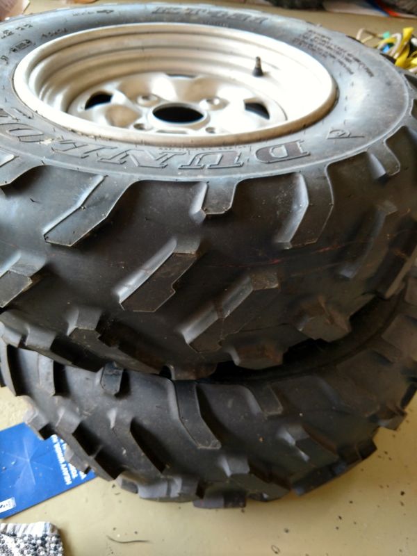 Atv tires and rims for ( Yamaha and Honda ) for Sale in Cypress, TX