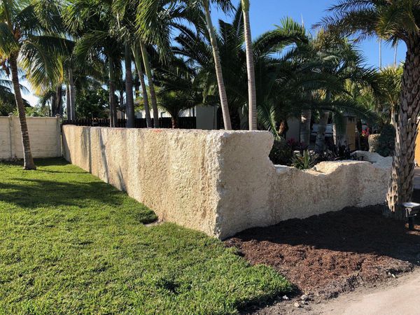 coral stone miami oolite wall flood waters