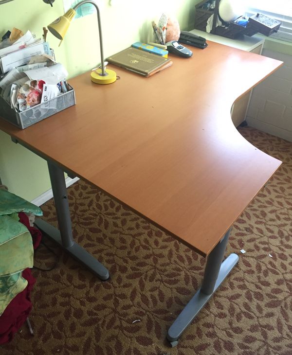 IKEA (GALANT 18222) Wooden Desk L 63x W47x H 27/5 in for Sale in San