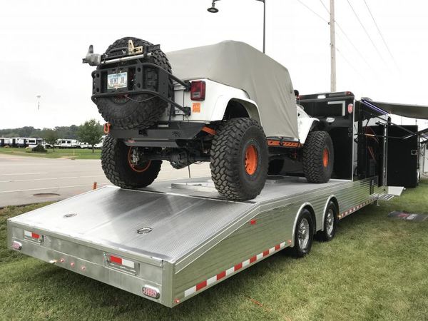 Custom Jeep Offroad Trailer Toy Hauler All Aluminum for Sale in Joliet ...