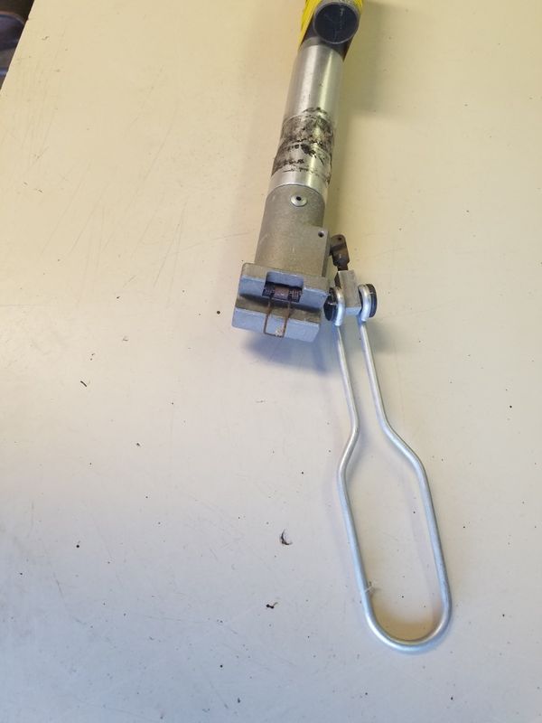 6' Hilti powder actuated tool extension pole with trigger and gun