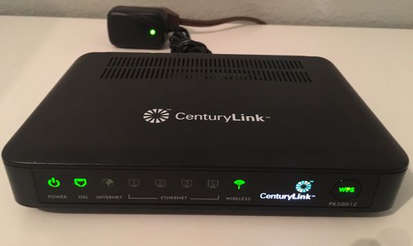 Centurylink Zyxel PK5001Z ADSL2/ADSL2+ Modem with Wireless internet