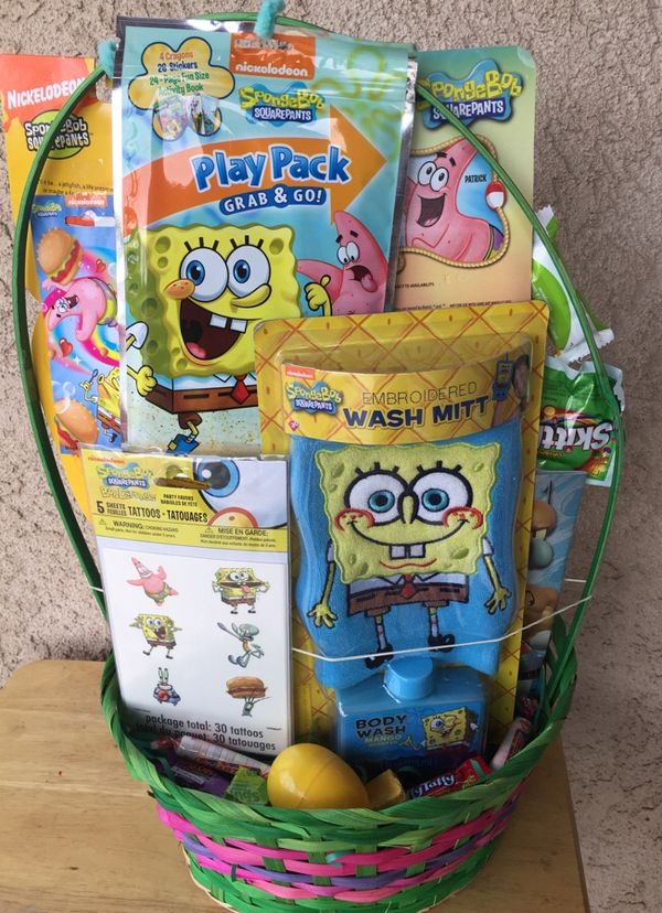 Spongebob Squarepants Easter Basket for Sale in Rialto, CA - OfferUp