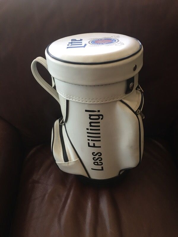 Miller Lite Mini Golf Bag Cooler Vintage Beer! Only one left! for