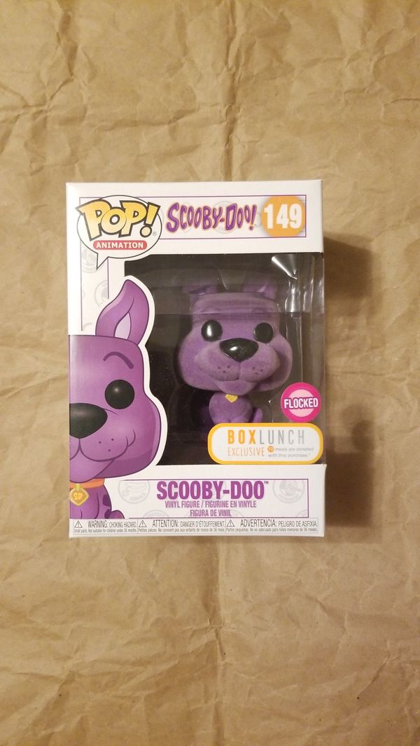 scooby doo flocked pop purple