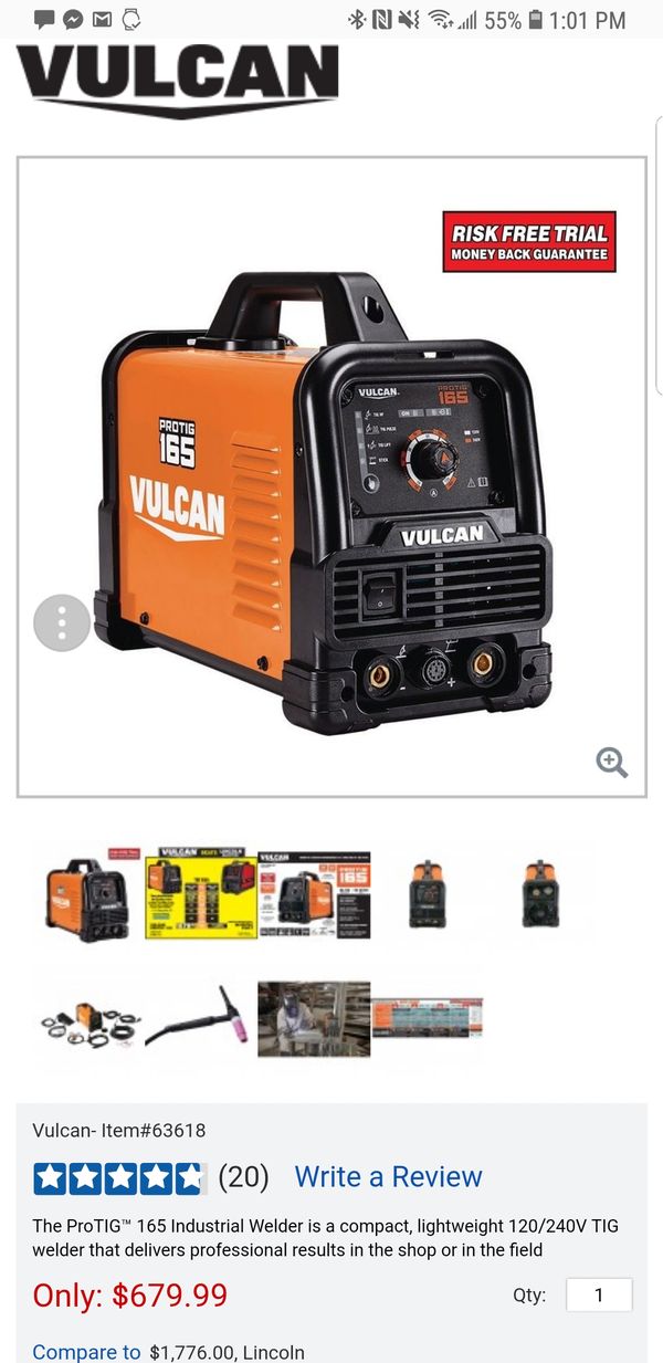 Vulcan protig 165 welder for Sale in Fresno, CA OfferUp