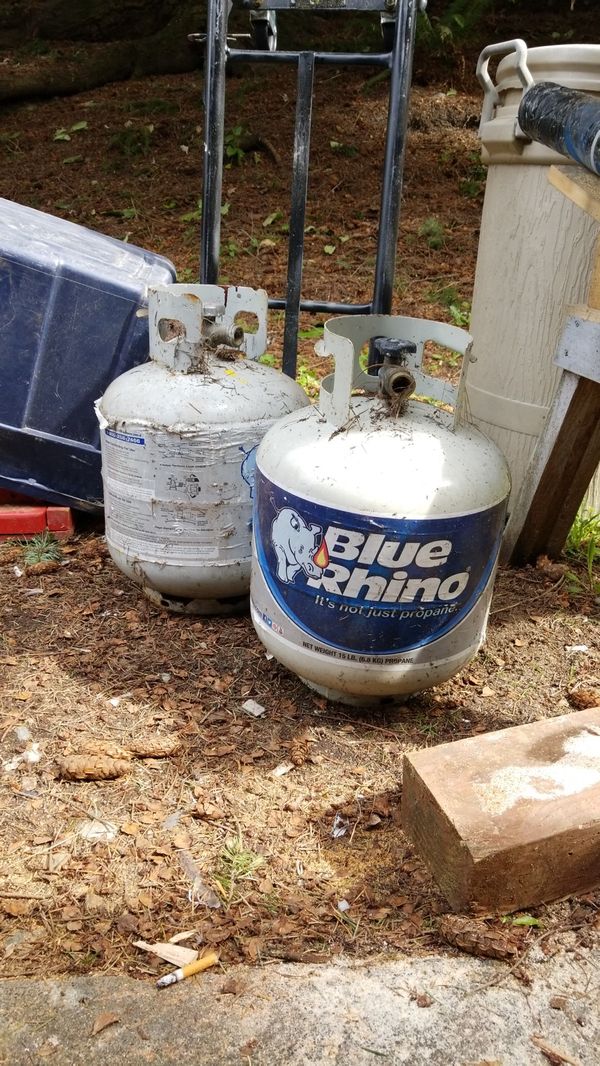 Blue rhino propane tanks 50 both for Sale in Edmonds, WA OfferUp