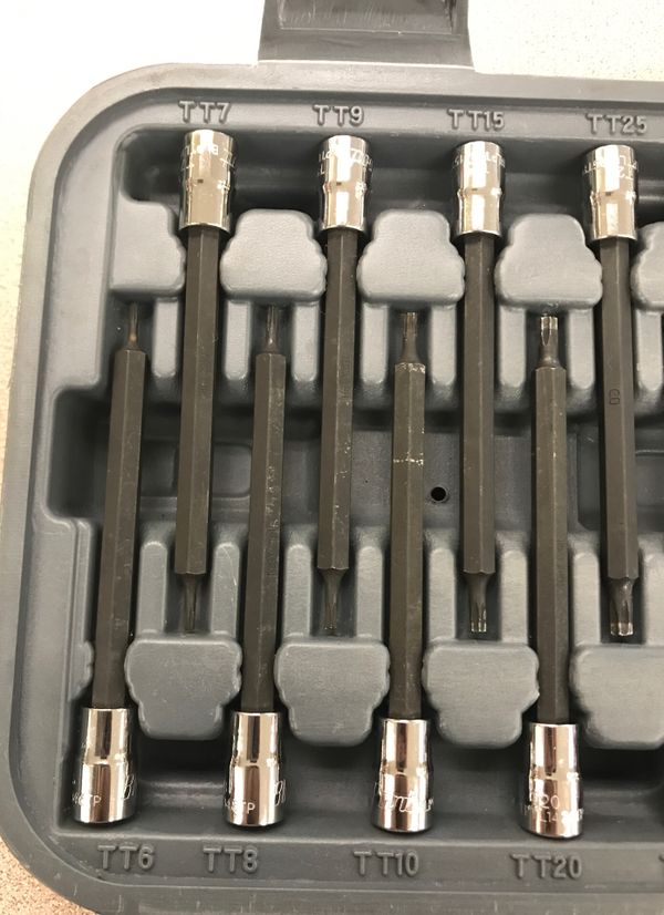 Mechanics BluePoint Tools BLPTSSC43 Tamper Proof Torx Socket Set 43