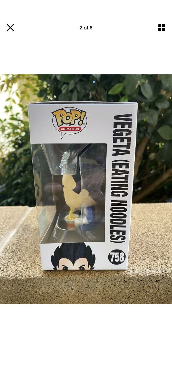 Funko Pop Vegeta Eating Noodles #758 Dragon Ball Z ECCC Shared for Sale ...