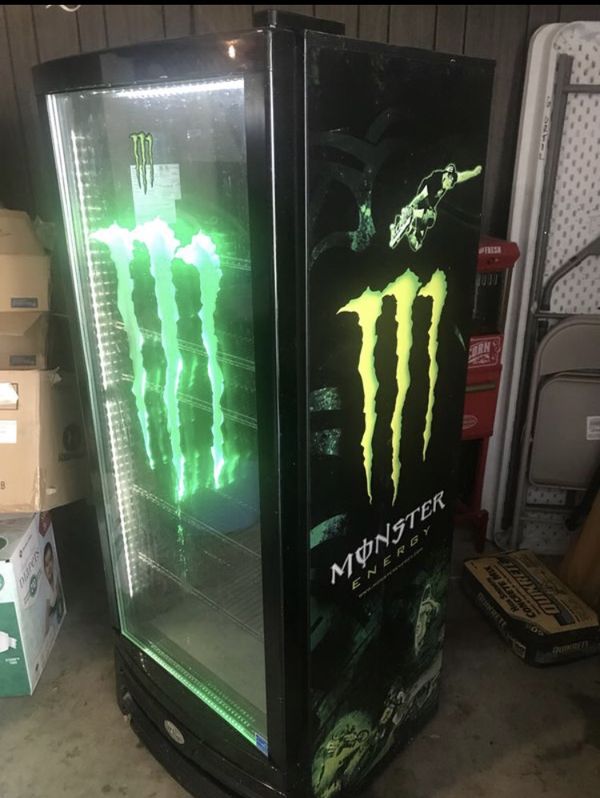 Monster energy refrigerator/fridge/cooler for Sale in Spring, TX - OfferUp