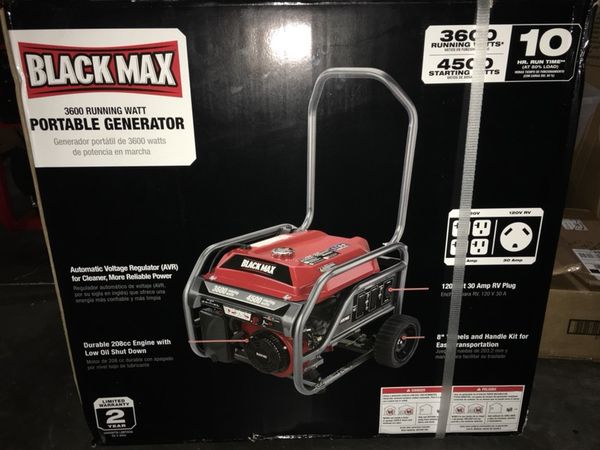 black max 3600 generator