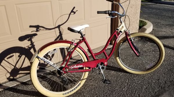 women's schwinn point beach cruiser bike