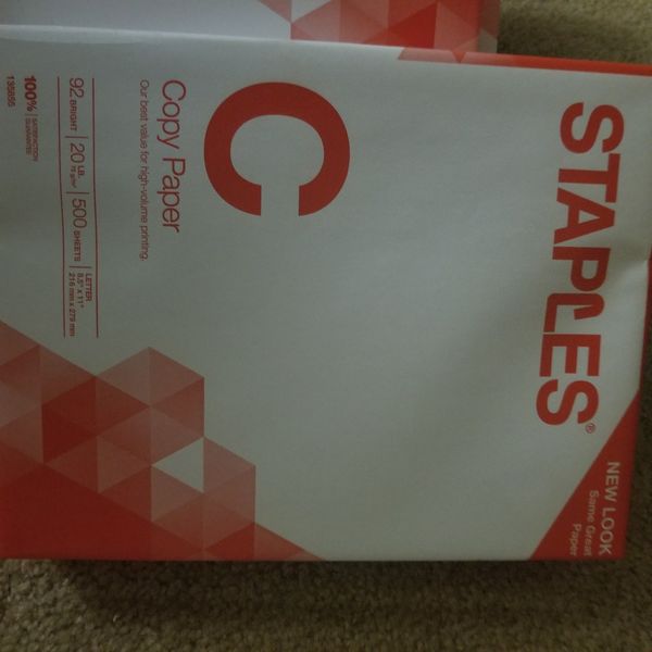 Staples printer paper 6 pack for sale in puyallup wa offerup