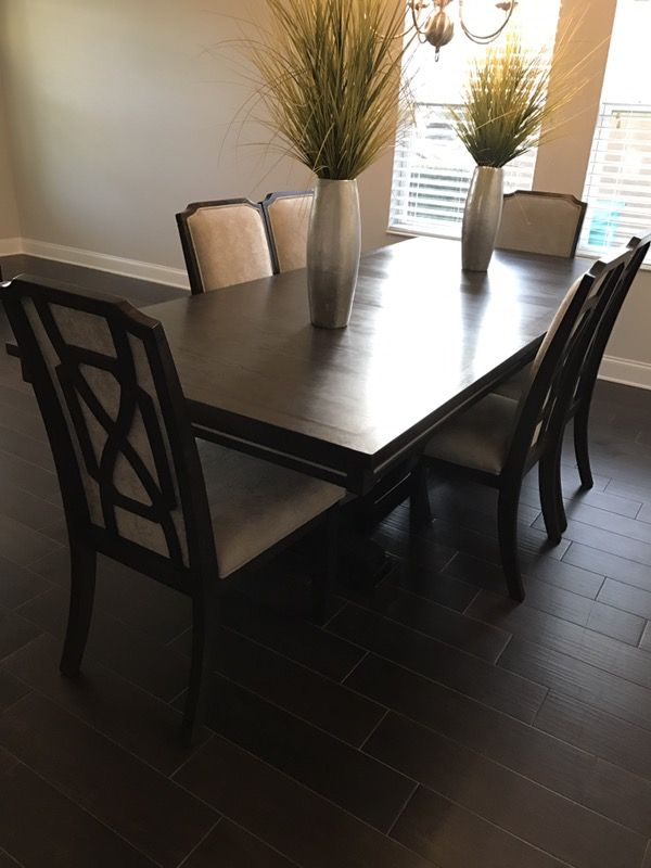 Dining Table Zimbroni Brown Rectangular Dinning With 8 Chairs For In Orlando Fl Offerup
