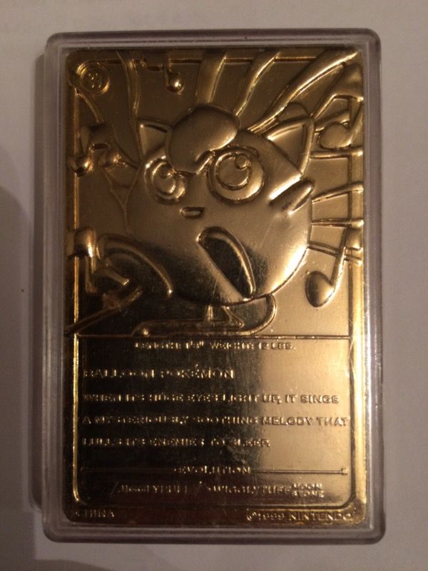 Jigglypuff Gold Pokémon Card (1999) for Sale in Dallas, TX - OfferUp