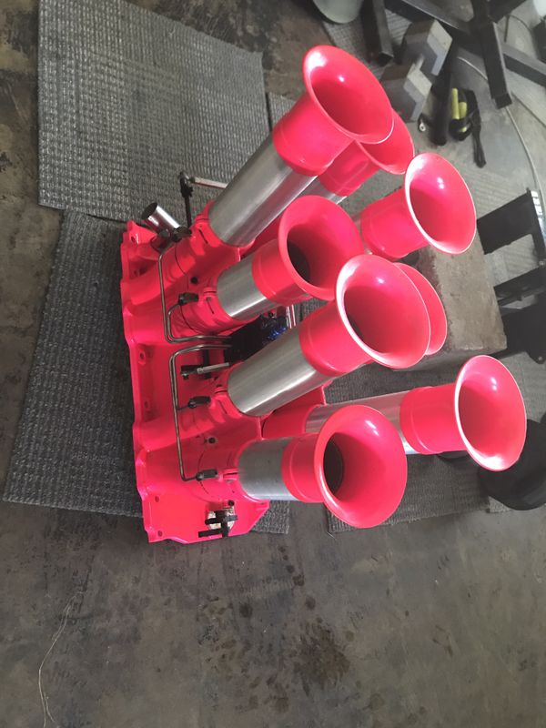 Hilburn Big block 454 Crower Chevy stack fuel injection intake manifold