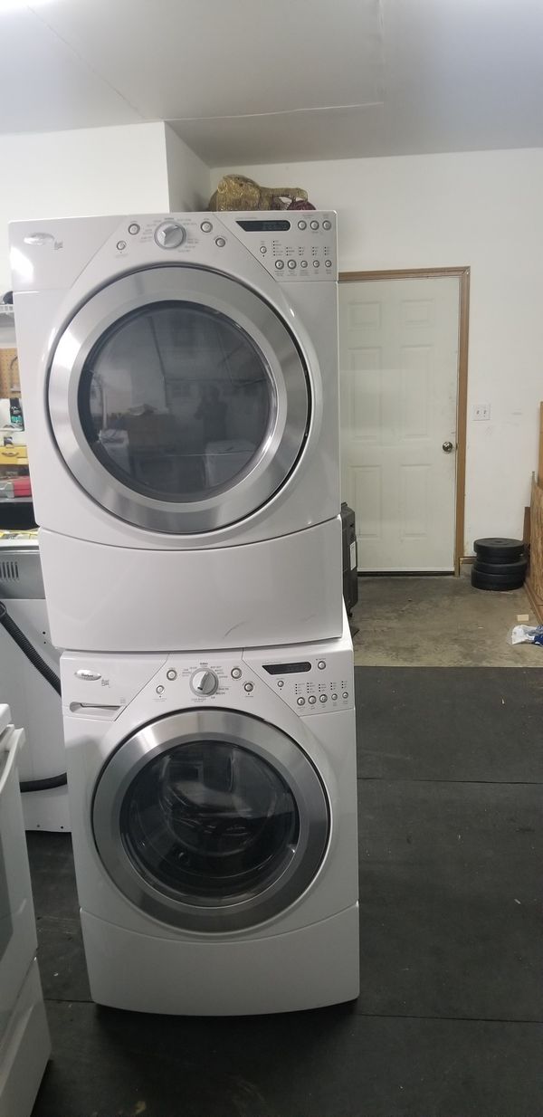 Whirlpool stackable washer and dryer set for Sale in Edgewood, WA OfferUp