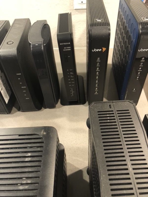 Cable modems and cable boxes for att, time warner, spectrum, Cox for
