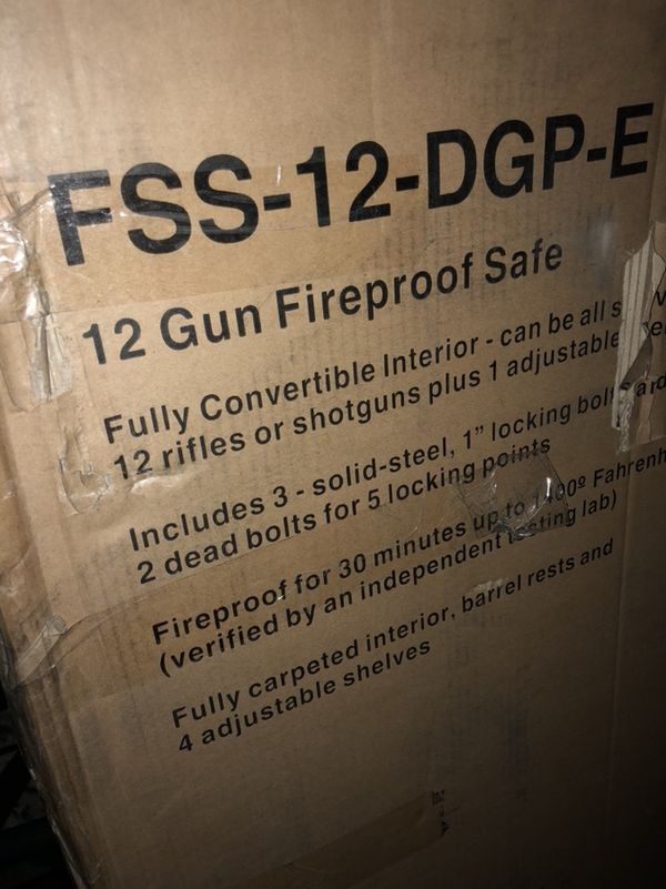 FSS12DGPE sentinel 12 gun fire proof safe for Sale in San Antonio