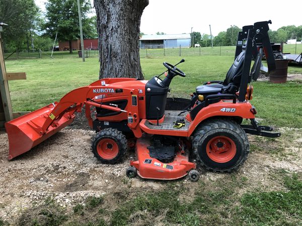 Kubota Tractors w/60” belly mower and front end loader.4’ heavy duty ...