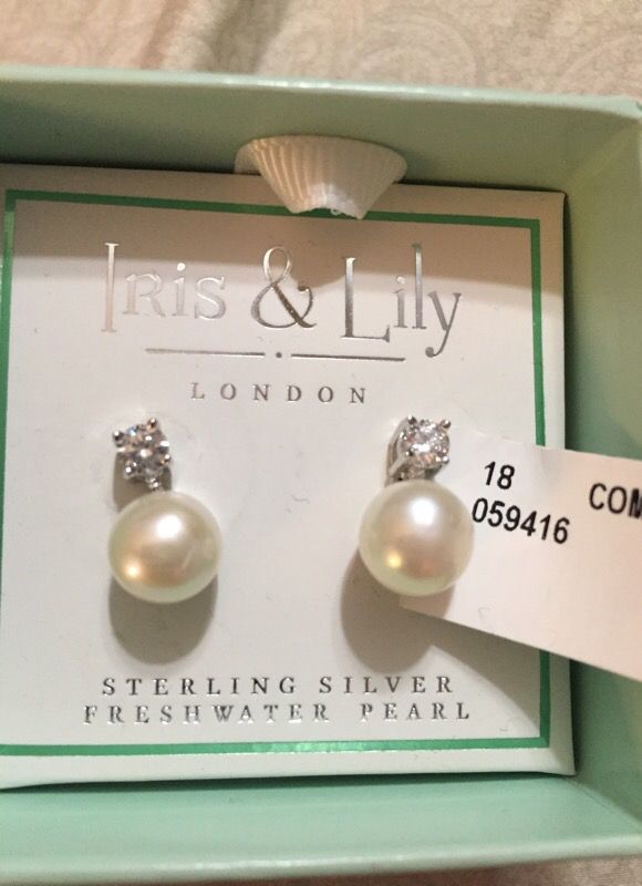 Iris & Lily London Sterling Silver Cz Earrings for Sale in Boiling