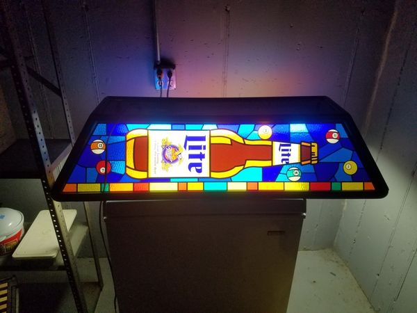 miller lite pool table felt