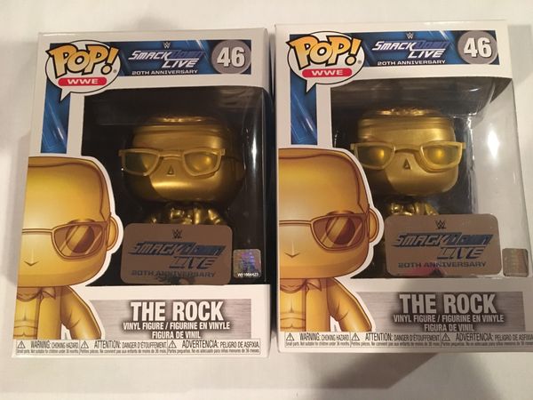 the rock gold funko