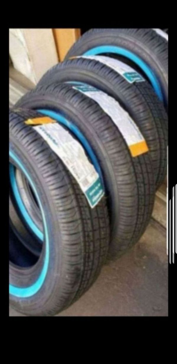 4 New 195/75/14 White Wall Tires P195/75/R14 inch tire whitewall for ...