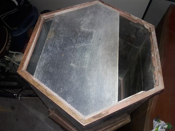 Antique hexagon fish tank