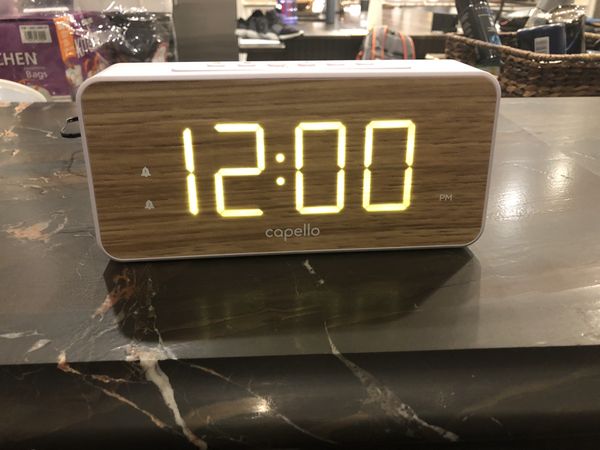 Capello Extra Large Display Digital Alarm Clock White Pine For Sale In Ellicott City Md Offerup