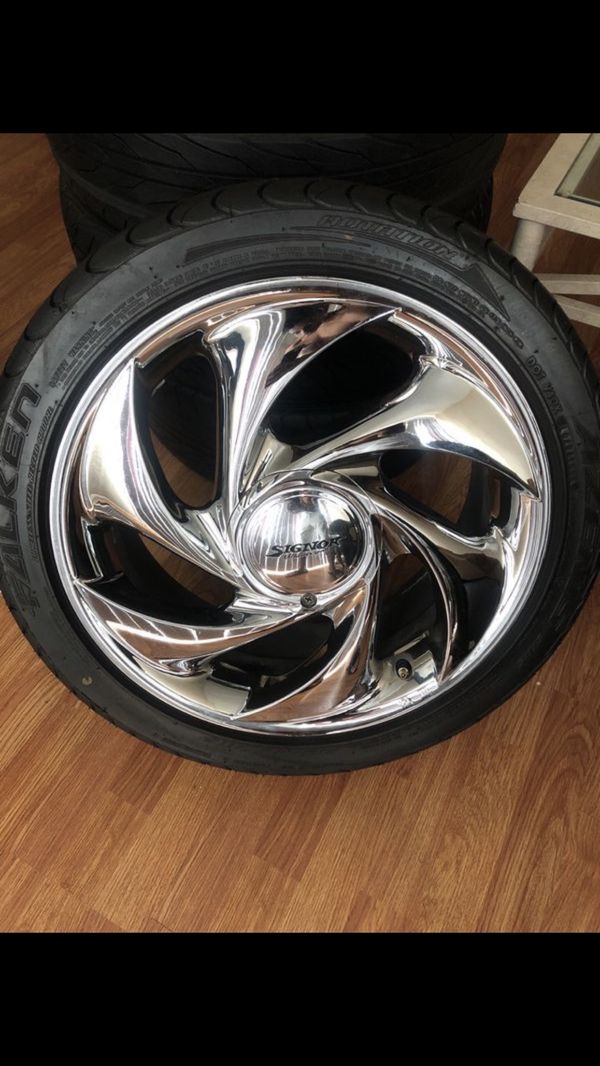4 lug universal/ 17” rims/tires for Sale in Riverside, CA OfferUp