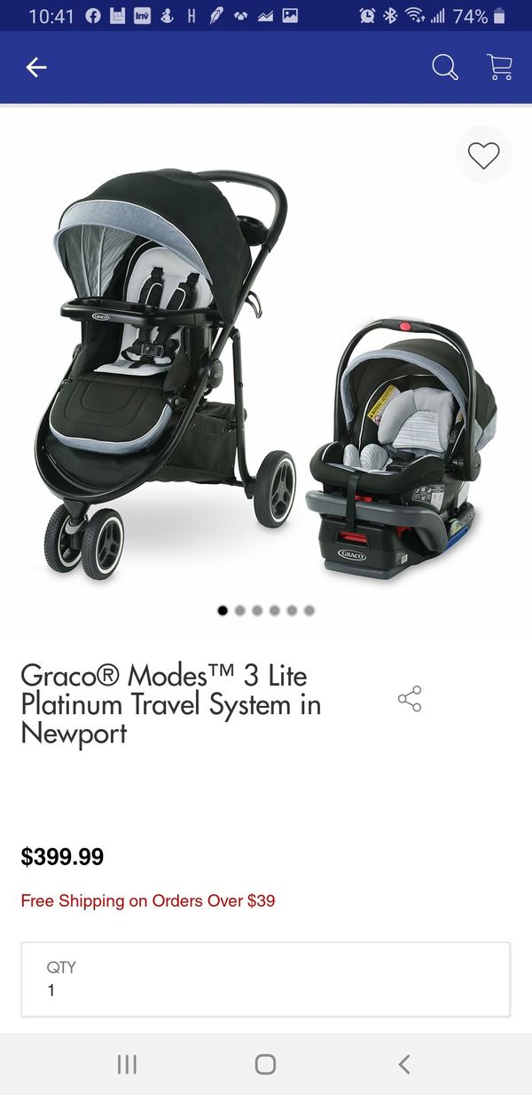 graco modes 3 lite travel system with snugride 35