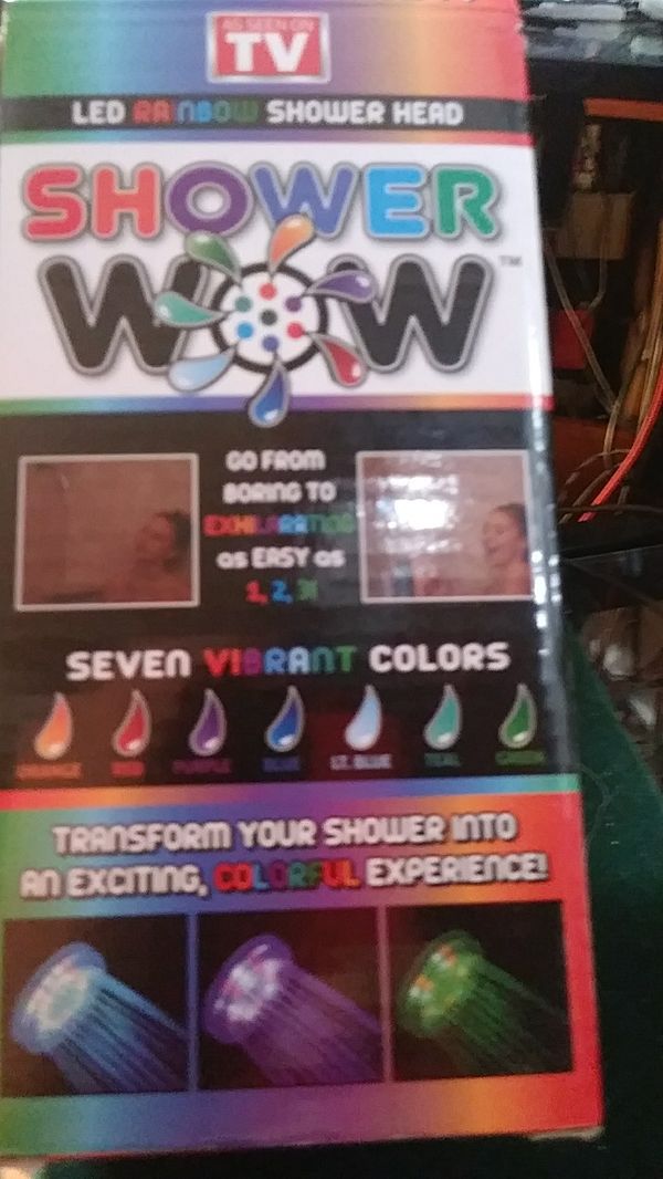 As Seen On TV shower wow LED rainbow shower head new in box for Sale in