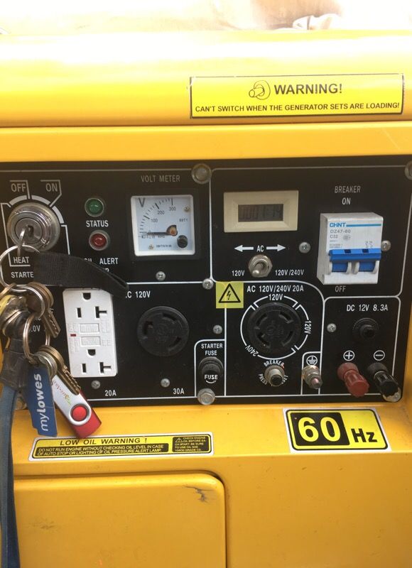 DYNAMO DP 7100 SILENT DIESEL GENERATOR IN LIKE NEW CONDITION for Sale