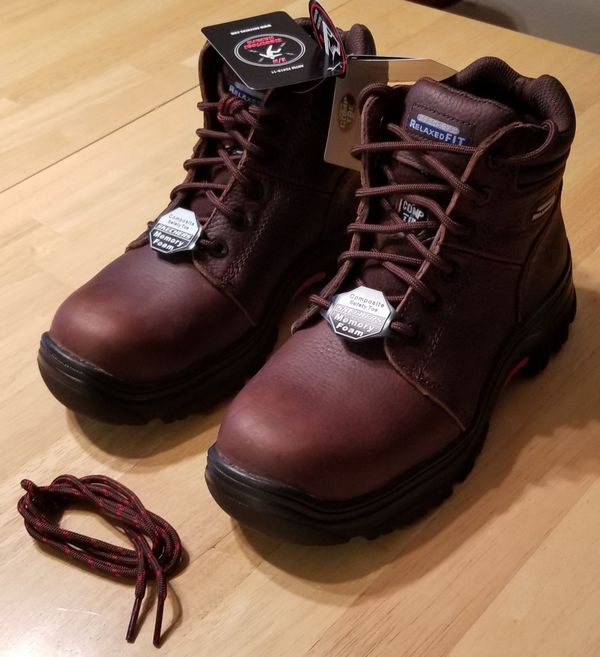 Pending*NWT* Steel Toe Skecher boots, leather, E/H rated, meets ASTM