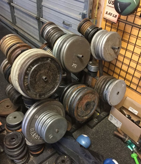 Used standard weight plates .60 per lb for Sale in Phoenix, AZ OfferUp