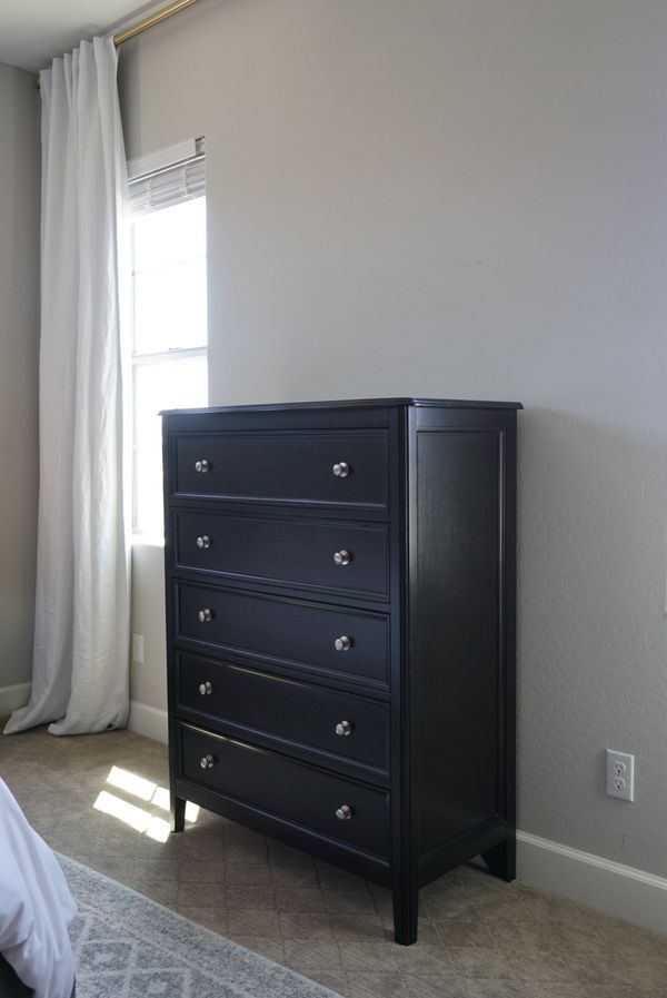 Tall 5 Drawer Black Ashley Furniture Dresser for Sale in Scottsdale, AZ ...