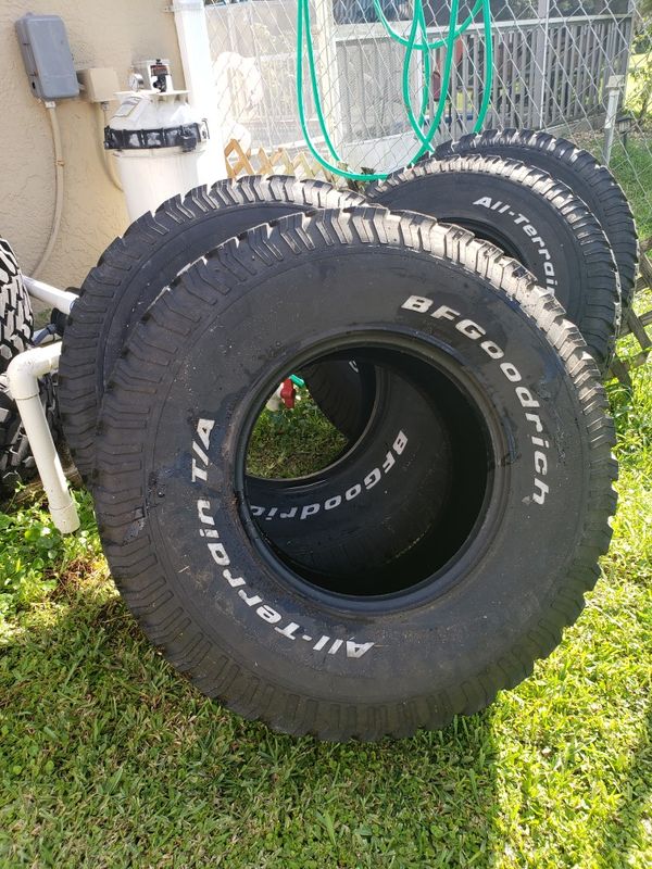 16.5 inch 6 tires and 4 rims . Size 16.5 inch hard to find for f250 or
