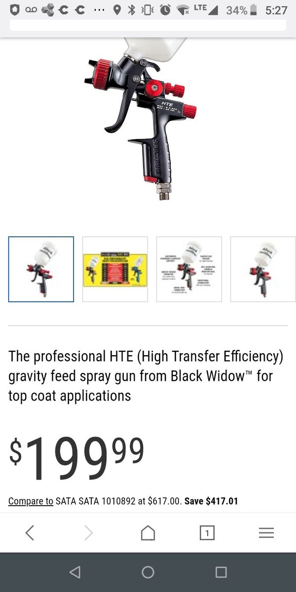 Spectrum HTE Black Widow 20 Oz. Professional HTE Compliant